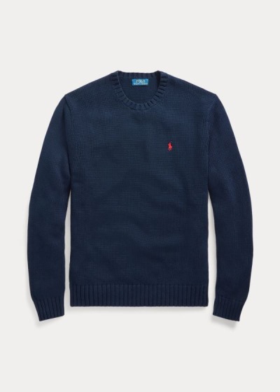 Sueter Polo Ralph Lauren Hombre Azul Marino - Cotton Crewneck - GKOVZ0152